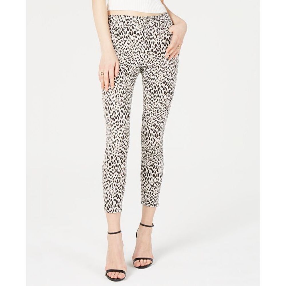 Juniors Womens Tinseltown Leopard Print Skinny Jeans - Sz 13